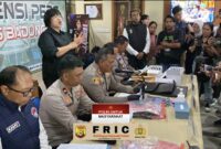 Foto: Kapolres Badung AKBP M. Arif saat Konferensi Pers (Red/Humas Res Badung)