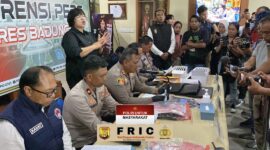 Foto: Kapolres Badung AKBP M. Arif saat Konferensi Pers (Red/Humas Res Badung)