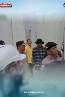 Kunker Kapolda Aceh ke Lokasi Huntap bagi Masyarakat Terdampak Banjir di Simpang Kanan Aceh Tamiang