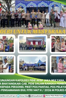 Kapolres Pidie Berikan Paket Lebaran, Apresiasi Personil yang Jaga Keamanan dan Pelayanan Masyarakat