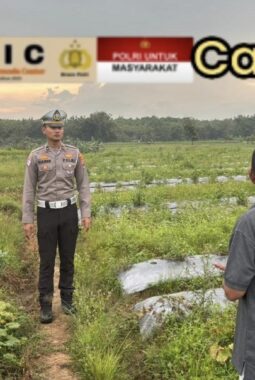 Satlantas Polres Majalengka Cek Lahan di Blok Pancurendang: “Cikal Bakal Ditanami Jagung”