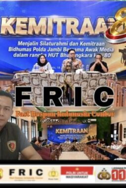 Perlu Diteladani, Buka Pintu, Buka Percaya, FRIC Jambi: “Siap Sukseskan Hari Bhayangkara ke-80”
